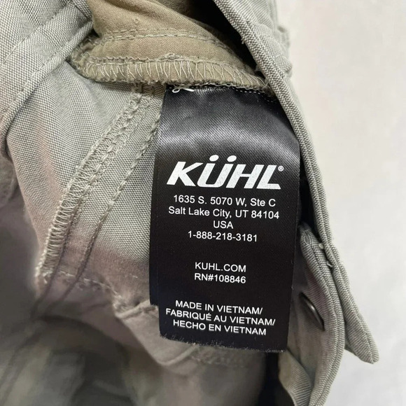 Kuhl Capri Pants Women's Sz 2 Gray Straight Cut Ruched Low-Rise Drawstring - Picture 12 of 16